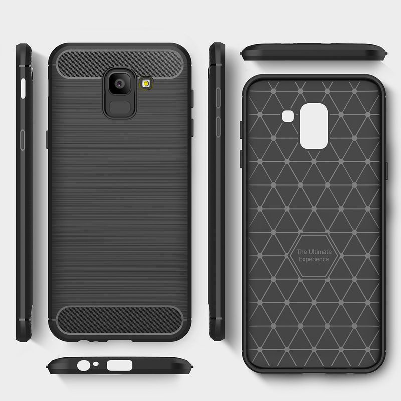Laptop, Telefoane si Tablete - Telefoane mobile si accesorii - Accesorii Telefoane - Huse telefoane - Husa pentru Samsung Galaxy J6 2018, Poliuretan, Black - Infinity.ro