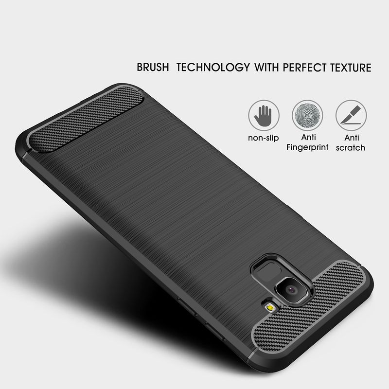 Laptop, Telefoane si Tablete - Telefoane mobile si accesorii - Accesorii Telefoane - Huse telefoane - Husa pentru Samsung Galaxy J6 2018, Poliuretan, Black - Infinity.ro