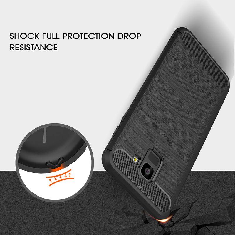 Laptop, Telefoane si Tablete - Telefoane mobile si accesorii - Accesorii Telefoane - Huse telefoane - Husa pentru Samsung Galaxy J6 2018, Poliuretan, Black - Infinity.ro