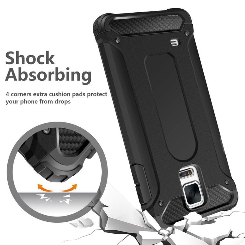 Laptop, Telefoane si Tablete - Telefoane mobile si accesorii - Accesorii Telefoane - Huse telefoane - Husa pentru Samsung Galaxy S5 G900 Techsuit Hybrid Armor, Policarbonat, Black - Infinity.ro