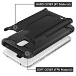 Laptop, Telefoane si Tablete - Telefoane mobile si accesorii - Accesorii Telefoane - Huse telefoane - Husa pentru Samsung Galaxy S5 G900 Techsuit Hybrid Armor, Policarbonat, Black - Infinity.ro