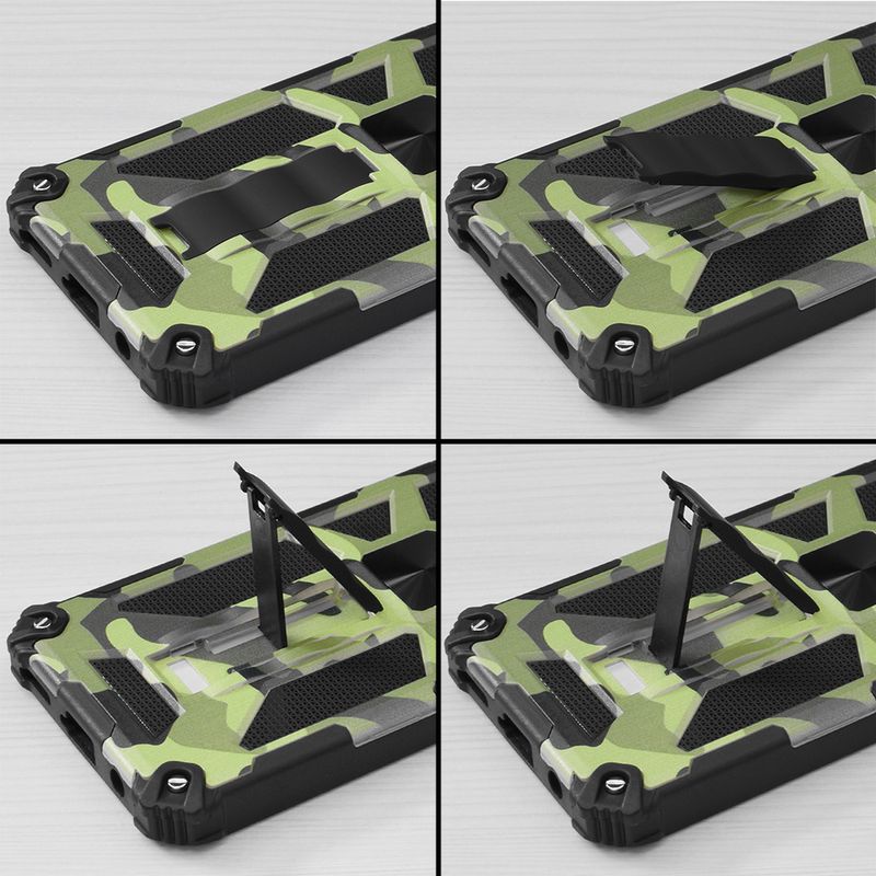Laptop, Telefoane si Tablete - Telefoane mobile si accesorii - Accesorii Telefoane - Huse telefoane - Husa pentru Samsung Galaxy S22 Ultra 5G, Poliuretan, Camo Lime - Infinity.ro
