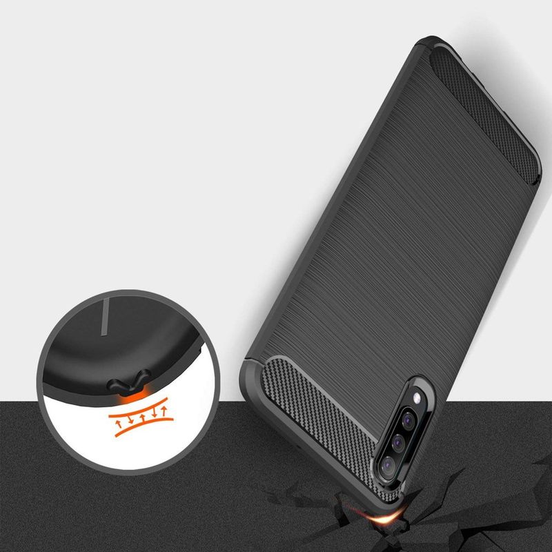 Laptop, Telefoane si Tablete - Telefoane mobile si accesorii - Accesorii Telefoane - Huse telefoane - Husa pentru Samsung Galaxy A70/A70s, Poliuretan, Black - Infinity.ro
