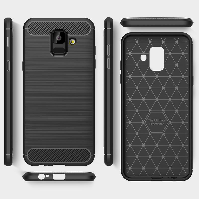 Laptop, Telefoane si Tablete - Telefoane mobile si accesorii - Accesorii Telefoane - Huse telefoane - Husa pentru Samsung Galaxy A6 2018, Poliuretan, Black - Infinity.ro