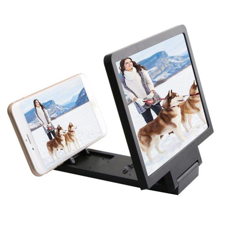 Laptop, Telefoane si Tablete - Telefoane mobile si accesorii - Accesorii Telefoane - Alte accesorii telefoane - Set 2x Lupa Telefon MRG MF1, 8 inch, Pliabil, Efect 3D, Negru - Infinity.ro