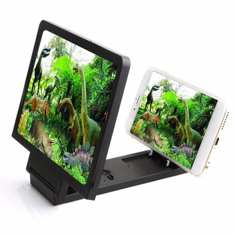 Laptop, Telefoane si Tablete - Telefoane mobile si accesorii - Accesorii Telefoane - Alte accesorii telefoane - Set 2x Lupa Telefon MRG MF1, 8 inch, Pliabil, Efect 3D, Negru - Infinity.ro