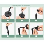 Laptop, Telefoane si Tablete - Telefoane mobile si accesorii - Accesorii Telefoane - Suport si docking telefoane - Suport telefon MRG ML7, Tip stand microfon, Negru - Infinity.ro