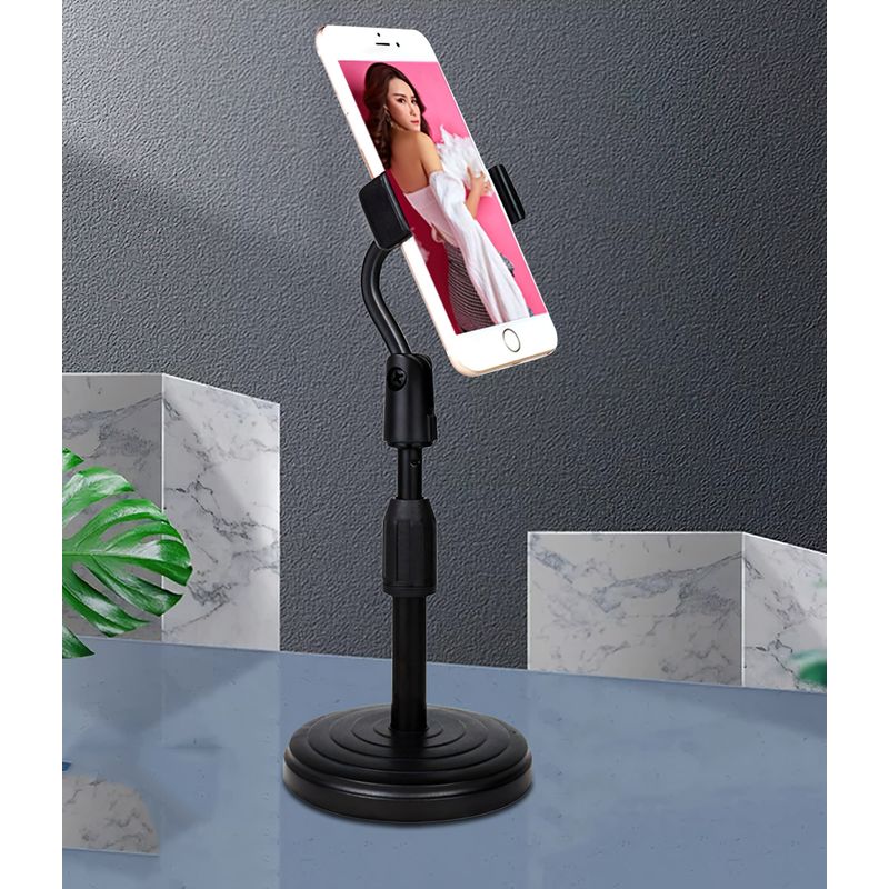 Laptop, Telefoane si Tablete - Telefoane mobile si accesorii - Accesorii Telefoane - Suport si docking telefoane - Suport telefon MRG ML7, Tip stand microfon, Negru - Infinity.ro