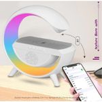 TV, Audio-Video si Foto - Portabile audio - Boxe portabile - Boxa cu Incarcator Wireless si Lampa MRG MBT2301 , Bluetooth, LED RGB, Alb - Infinity.ro