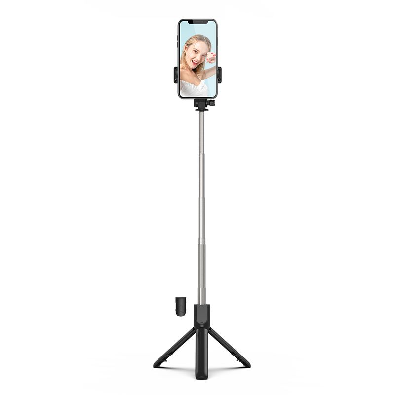 Laptop, Telefoane si Tablete - Telefoane mobile si accesorii - Accesorii Telefoane - Selfie stick-uri - Selfie Stick MRG MR1, Pentru telefon, Trepied, 360 grade, Negru - Infinity.ro