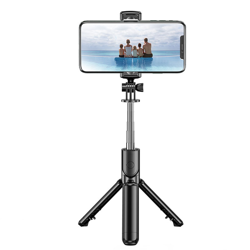 Laptop, Telefoane si Tablete - Telefoane mobile si accesorii - Accesorii Telefoane - Selfie stick-uri - Selfie Stick MRG MR1, Pentru telefon, Trepied, 360 grade, Negru - Infinity.ro