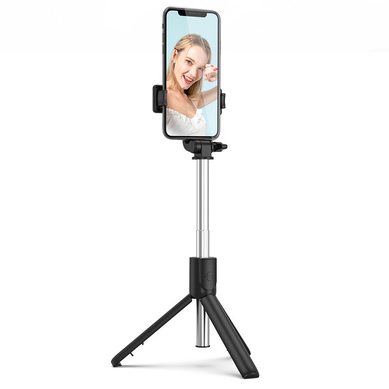 Laptop, Telefoane si Tablete - Telefoane mobile si accesorii - Accesorii Telefoane - Selfie stick-uri - Selfie Stick MRG MR1, Pentru telefon, Trepied, 360 grade, Negru - Infinity.ro