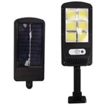 Casa si Gradina - Corpuri si surse de iluminat - Iluminat exterior - Lampi solare - Lampa solara stradala MRG M-6035, 120 LED, Incarcare solara, Negru - Infinity.ro