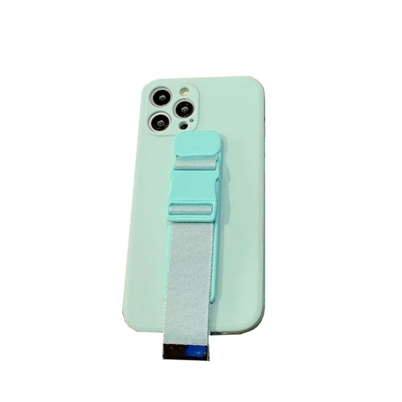 Laptop, Telefoane si Tablete - Telefoane mobile si accesorii - Accesorii Telefoane - Huse telefoane - Husa de protectie pentru iPhone 13 Pro cu suport Grip, Verde Menta - Elegant si functional - Infinity.ro