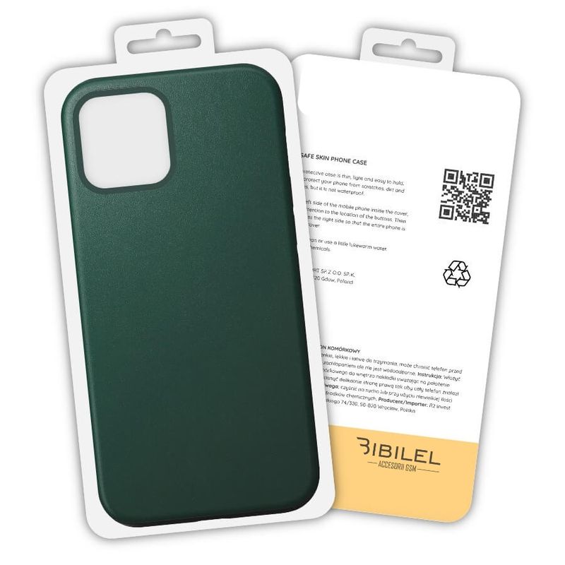 Laptop, Telefoane si Tablete - Telefoane mobile si accesorii - Accesorii Telefoane - Huse telefoane - Husa iPhone 12 Mini, Premium, verde, confectionata din piele ecologica - Infinity.ro
