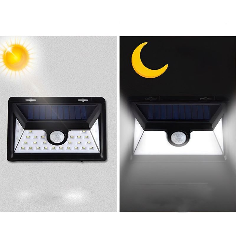 Casa si Gradina - Corpuri si surse de iluminat - Iluminat exterior - Lampi solare - Panou Led Solar MRG A-1828B, Incarcare solara, 32 x LED, Senzor miscare - Infinity.ro