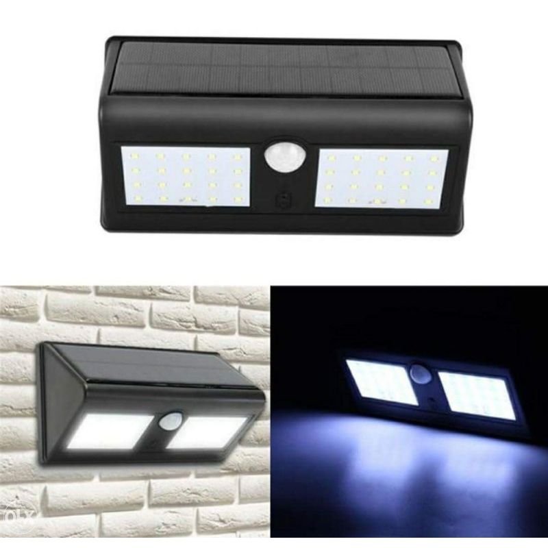 Casa si Gradina - Corpuri si surse de iluminat - Iluminat exterior - Lampi solare - Lampa cu LED Dubla MRG P-251, Panou Solar, Senzor miscare, 40 x LED - Infinity.ro