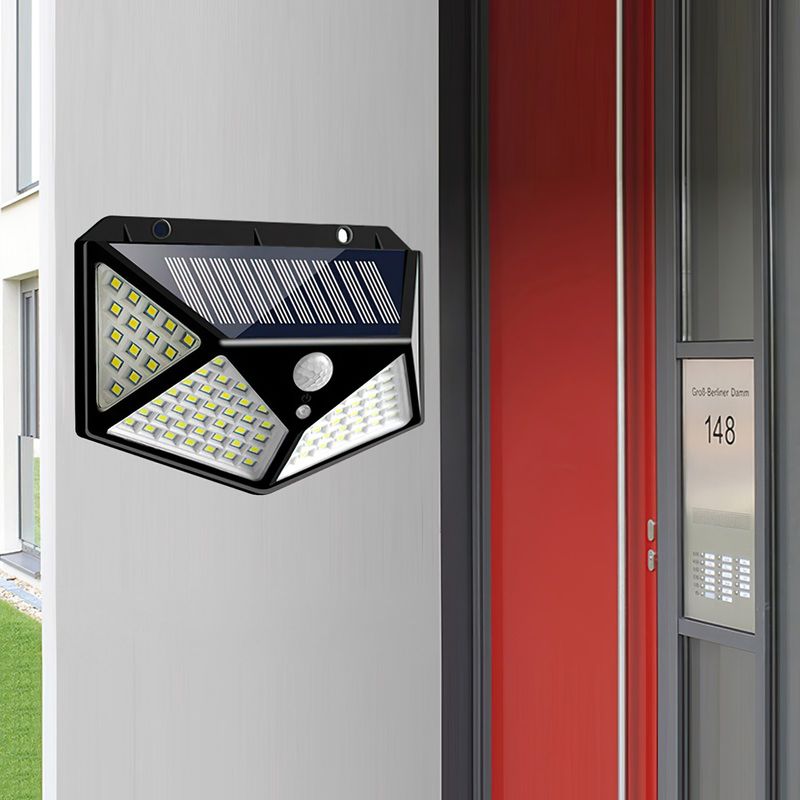 Casa si Gradina - Corpuri si surse de iluminat - Iluminat exterior - Lampi solare - Panou Led Solar MRG A-CL100, 100 LED-uri SMD, Senzor miscare, Incarcare solara - Infinity.ro