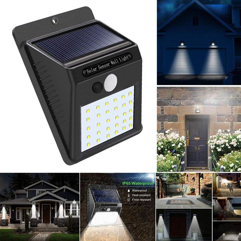 Casa si Gradina - Corpuri si surse de iluminat - Iluminat exterior - Lampi solare - Lampa LED, MRG M250, Incarcare solara, Senzor de miscare, 30 x LED - Infinity.ro