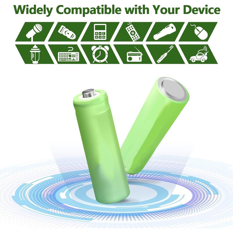 Casa si Gradina - Electrice - Accesorii electrice - Baterii, acumulatori si incarcatoare - Set 2x Acumulator 18650 3,7V MRG MMMC,5800 mAh, Li-ion, Reincarcabil,Verde - Infinity.ro