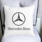 Casa si Gradina - Textile si covoare - Perne si pilote - Perne decorative - Perna Decorativa Patrata Mercedes, 40x40 cm, Alb mat, Husa Detasabila, Burduf - Infinity.ro