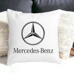 Casa si Gradina - Textile si covoare - Perne si pilote - Perne decorative - Perna Decorativa Patrata Mercedes, 40x40 cm, Alb mat, Husa Detasabila, Burduf - Infinity.ro