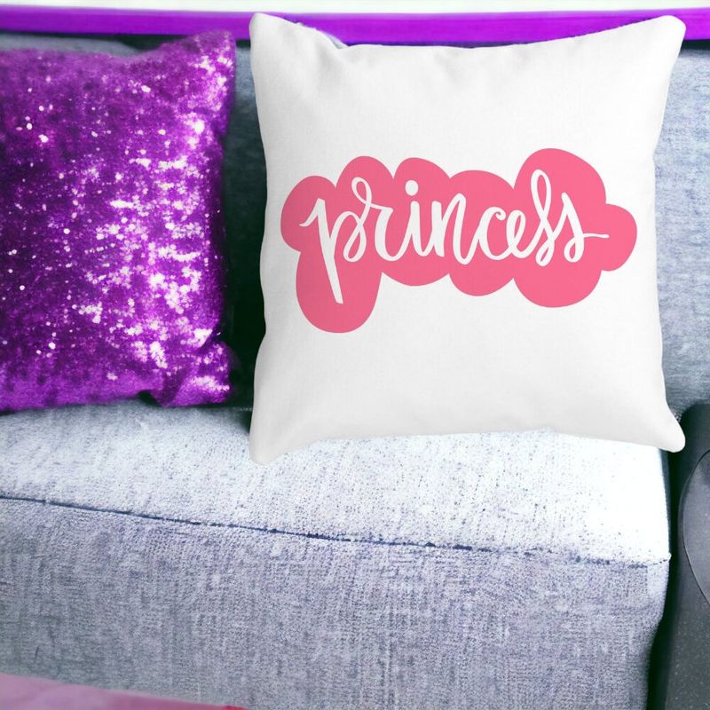 Casa si Gradina - Textile si covoare - Perne si pilote - Perne decorative - Perna Decorativa Patrata Princess, 40x40 cm, Alb mat, Husa Detasabila, Burduf - Infinity.ro