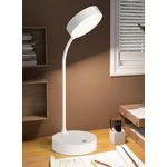 Casa si Gradina - Corpuri si surse de iluminat - Veioze si lampi - Lampi de veghe - Lampa LED Flexibila de Birou MRG M1631, Reincarcabila, Touch , Alba - Infinity.ro