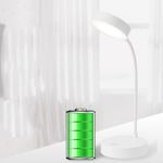 Casa si Gradina - Corpuri si surse de iluminat - Veioze si lampi - Lampi de veghe - Lampa LED Flexibila de Birou MRG M1631, Reincarcabila, Touch , Alba - Infinity.ro