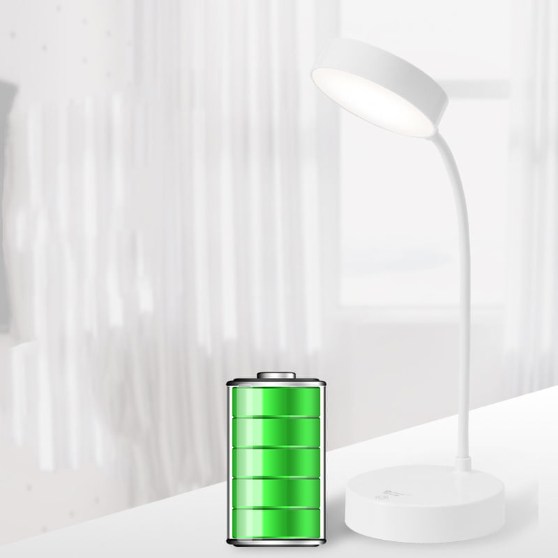 Casa si Gradina - Corpuri si surse de iluminat - Veioze si lampi - Lampi de veghe - Lampa LED Flexibila de Birou MRG M1631, Reincarcabila, Touch , Alba - Infinity.ro