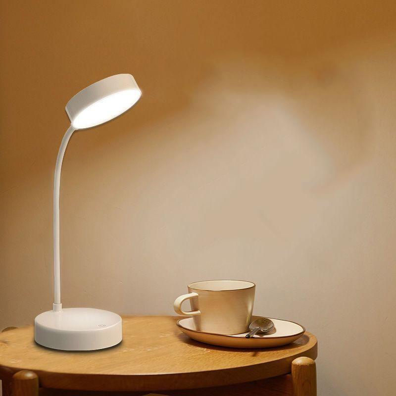 Casa si Gradina - Corpuri si surse de iluminat - Veioze si lampi - Lampi de veghe - Lampa LED Flexibila de Birou MRG M1631, Reincarcabila, Touch , Alba - Infinity.ro