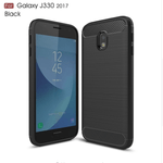 Laptop, Telefoane si Tablete - Telefoane mobile si accesorii - Accesorii Telefoane - Huse telefoane - Husa de protectie din carbon si silicon moale, pentru Samsung J3 2017, Negru - Infinity.ro