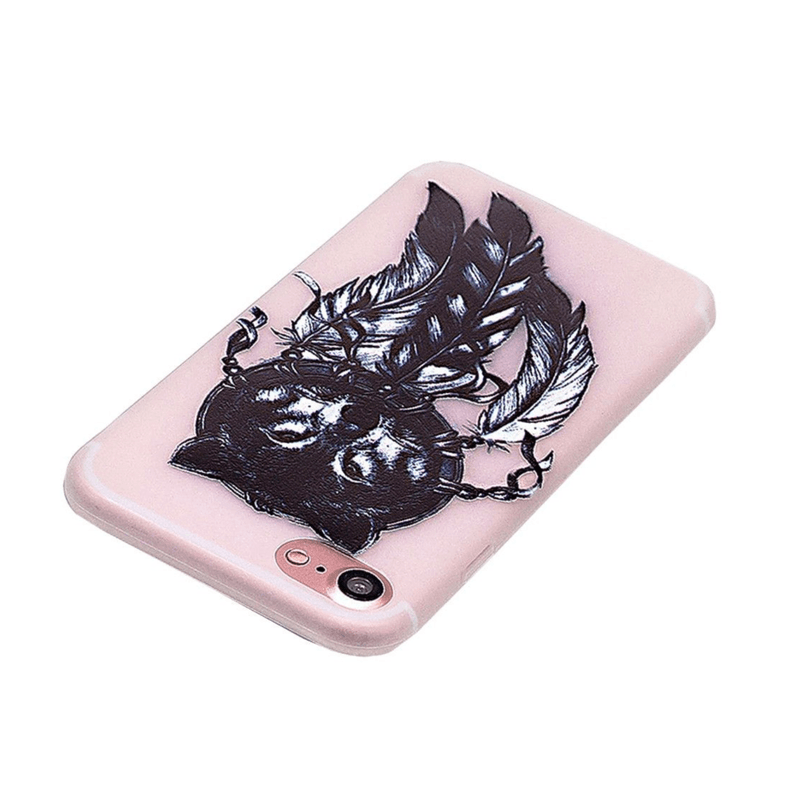 Laptop, Telefoane si Tablete - Telefoane mobile si accesorii - Accesorii Telefoane - Huse telefoane - Husa de protectie pentru iPhone 7, Design fosforescent - Infinity.ro