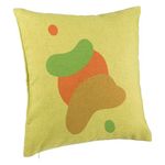 Casa si Gradina - Textile si covoare - Perne si pilote - Perne decorative - Perna Decorativa, Model Abstracta 9, 40x40 cm, Verde, Husa Detasabila, Burduf - Infinity.ro
