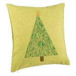 Casa si Gradina - Textile si covoare - Perne si pilote - Perne decorative - Perna Decorativa cu tematica Craciun, Brad, 3, 40x40 cm, Verde, Husa Detasabila, Burduf - Infinity.ro
