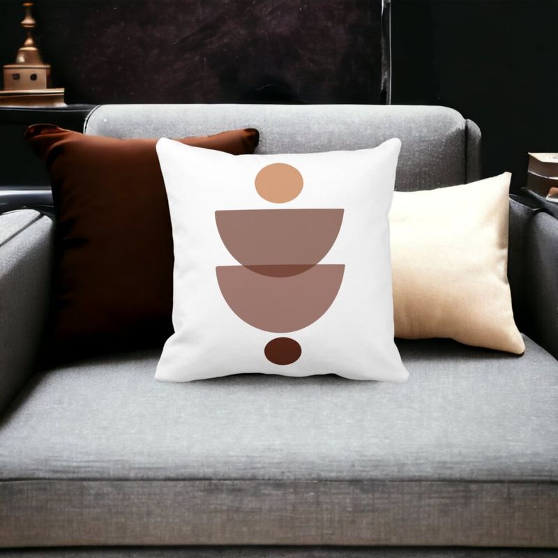 Casa si Gradina - Textile si covoare - Perne si pilote - Perne decorative - Perna Decorativa cu Model Abstract Creativ 3,40x40 cm, Alb mat, Husa Detasabila, Burduf - Infinity.ro