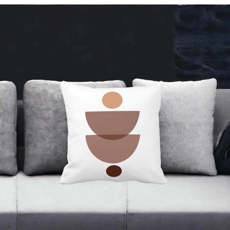 Casa si Gradina - Textile si covoare - Perne si pilote - Perne decorative - Perna Decorativa cu Model Abstract Creativ 3,40x40 cm, Alb mat, Husa Detasabila, Burduf - Infinity.ro