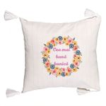 Casa si Gradina - Textile si covoare - Perne si pilote - Perne decorative - Perna Decorativa cu Franjuri pentru Bunica 14, 45x45 cm, Cu fermoar - Infinity.ro