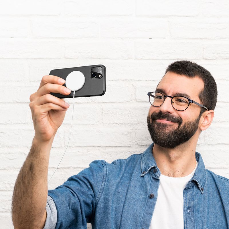 Laptop, Telefoane si Tablete - Telefoane mobile si accesorii - Accesorii Telefoane - Huse telefoane - Husa de protectie din Piele Ecologica pentru iPhone 14 Plus, in culoarea Negr - Infinity.ro