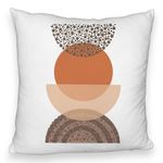 Casa si Gradina - Textile si covoare - Perne si pilote - Perne decorative - Perna Decorativa Fluffy, Model Abstract Creativ 11, 40x40 cm, Alb, Husa Detasabila, Burduf - Infinity.ro
