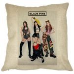 Casa si Gradina - Textile si covoare - Perne si pilote - Perne decorative - Perna Decorativa BlackPink, Model 2, 40x40 cm, Husa Detasabila, Burduf - Infinity.ro