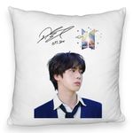 Casa si Gradina - Textile si covoare - Perne si pilote - Perne decorative - Perna Decorativa Fluffy BTS Jin 3, 40x40 cm, Husa Detasabila, Burduf - Infinity.ro