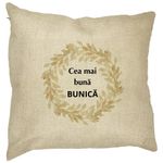Casa si Gradina - Textile si covoare - Perne si pilote - Perne decorative - Perna Decorativa pentru Bunica 4, 40x40 cm, Husa Detasabila, Burduf - Infinity.ro