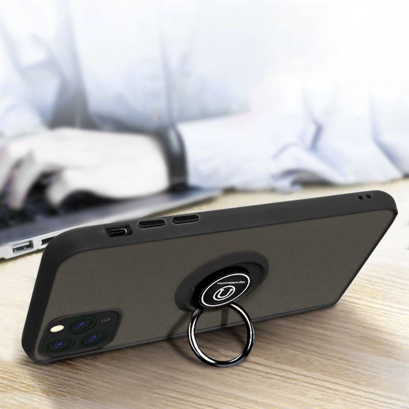 Laptop, Telefoane si Tablete - Telefoane mobile si accesorii - Accesorii Telefoane - Huse telefoane - Husa Negru-Transparenta cu inel magnetic pentru Samsung Galaxy S23 - Infinity.ro