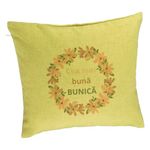 Casa si Gradina - Textile si covoare - Perne si pilote - Perne decorative - Perna Decorativa pentru Bunica 6, 40x40 cm, Verde, Husa Detasabila, Burduf - Infinity.ro