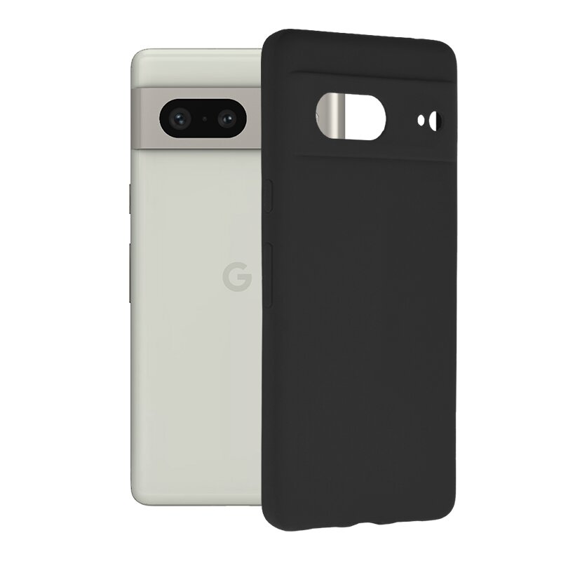 Laptop, Telefoane si Tablete - Telefoane mobile si accesorii - Accesorii Telefoane - Huse telefoane - Husa de protectie din silicon, pentru Google Pixel 7, Negru - Infinity.ro