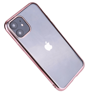 Husa de protectie spate transparenta pentru iPhone 11 cu rama ro