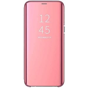 Husa de protectie Clear View, pentru Samsung Galaxy M31s, Rose Gold