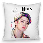 Casa si Gradina - Textile si covoare - Perne si pilote - Perne decorative - Perna Decorativa Fluffy BTS Jimin, 40x40 cm, Husa Detasabila, Burduf - Infinity.ro