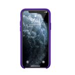 Laptop, Telefoane si Tablete - Telefoane mobile si accesorii - Accesorii Telefoane - Huse telefoane - Husa spate pentru iPhone 11 Pro, silicon, cu emblema Apple si in nuanta mov - Infinity.ro